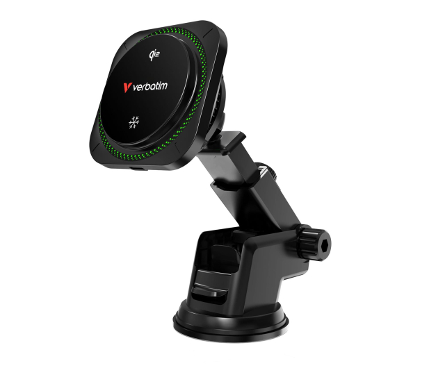 Verbatim Charge ´n´ Drive Qi2 Magnetic Wireless Car Charger RGB - 1340210 - zdjęcie